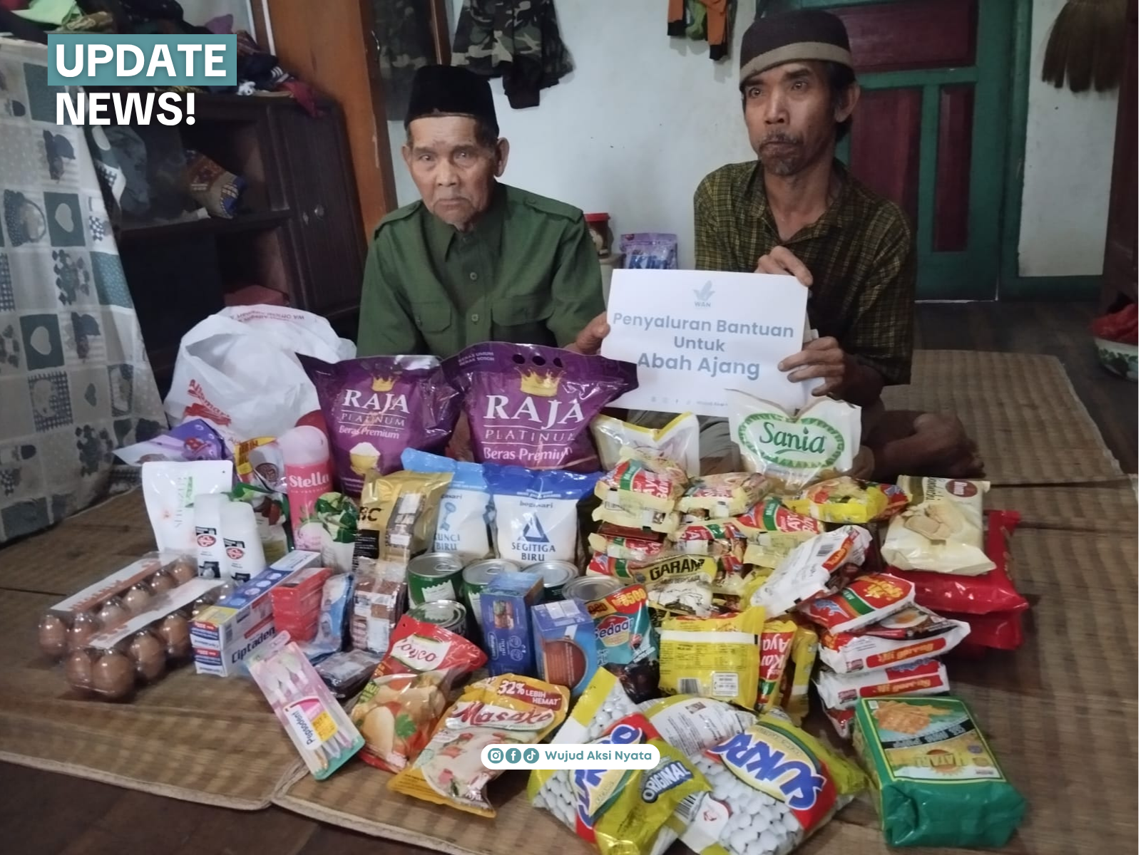 Penyaluran Program Lansia Dhuafa: Bantuan Sembako untuk Abah Ajang di Kota Bandung