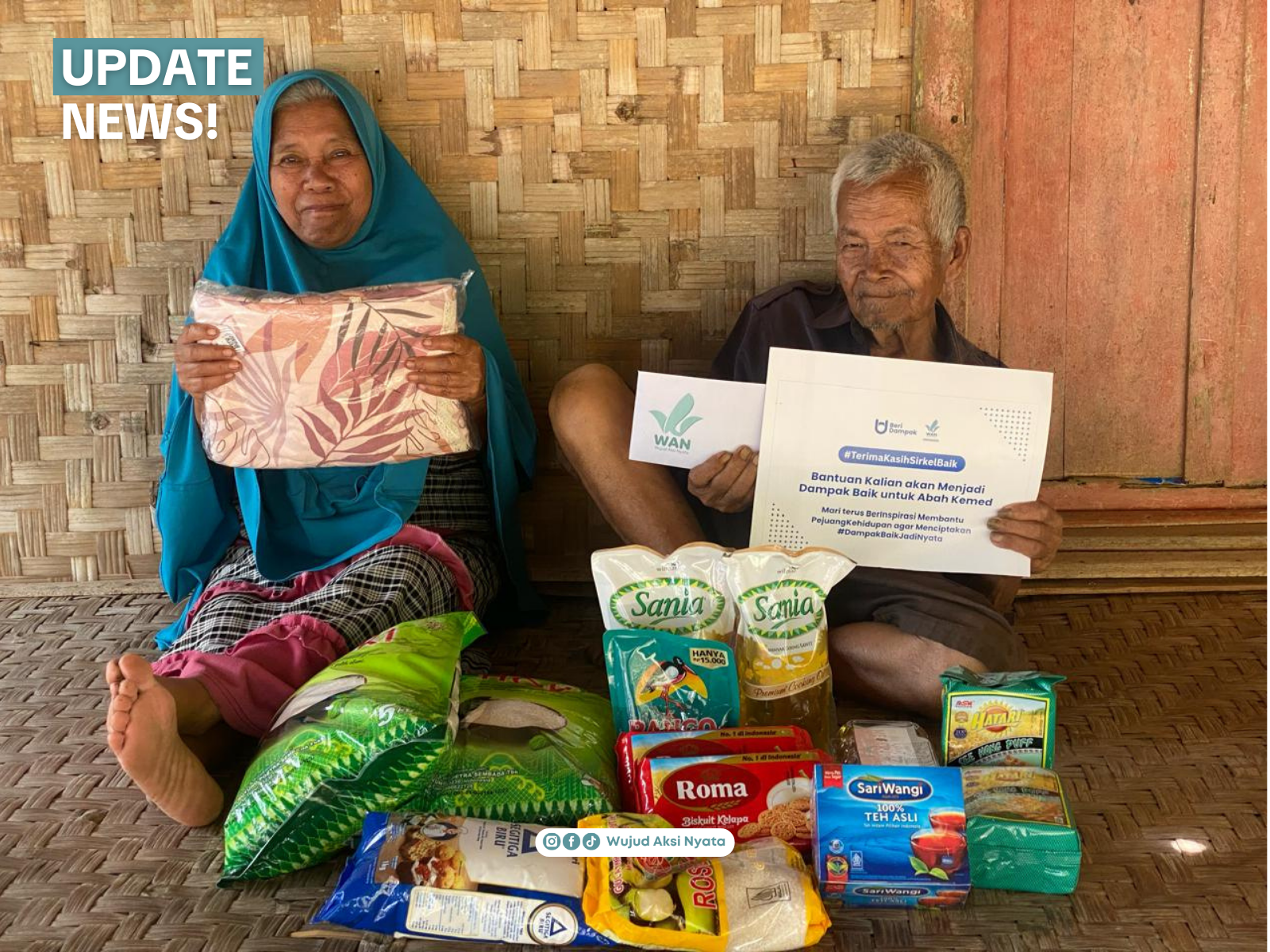 Hadirkan Senyum Lansia: Amanah dari #KawanAksi Sampai ke Sukabumi untuk Abah Kemed