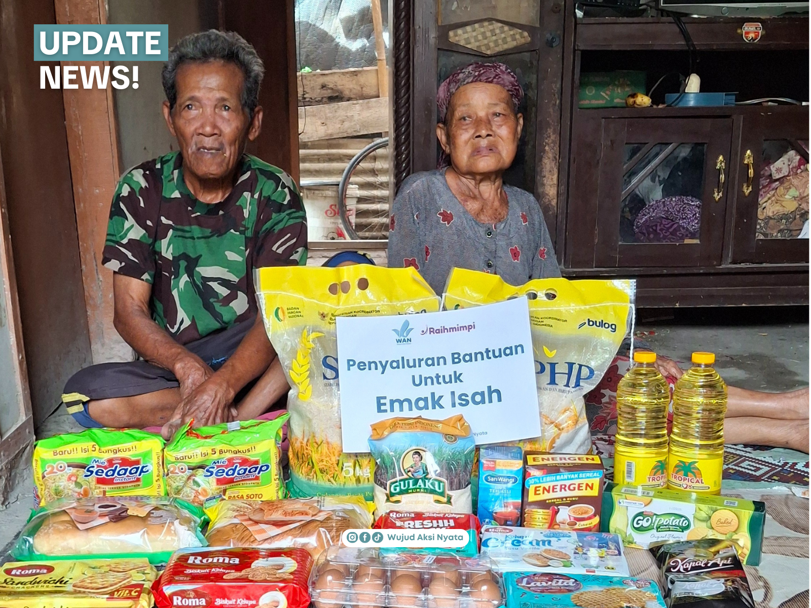 Amanah Tersampaikan: Titipan Kasih #KawanAksi Ringankan Beban Emak Isah di Karawang