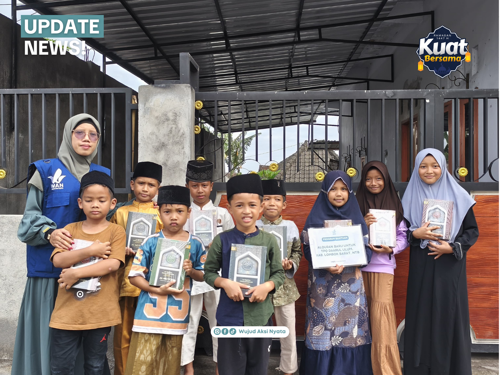 111 Senyum Santri Pelosok: Pendistribusian Al-Quran dan Iqro di 5 Titik Nusantara